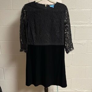 Draper James Lace & Velvet dress, size 14